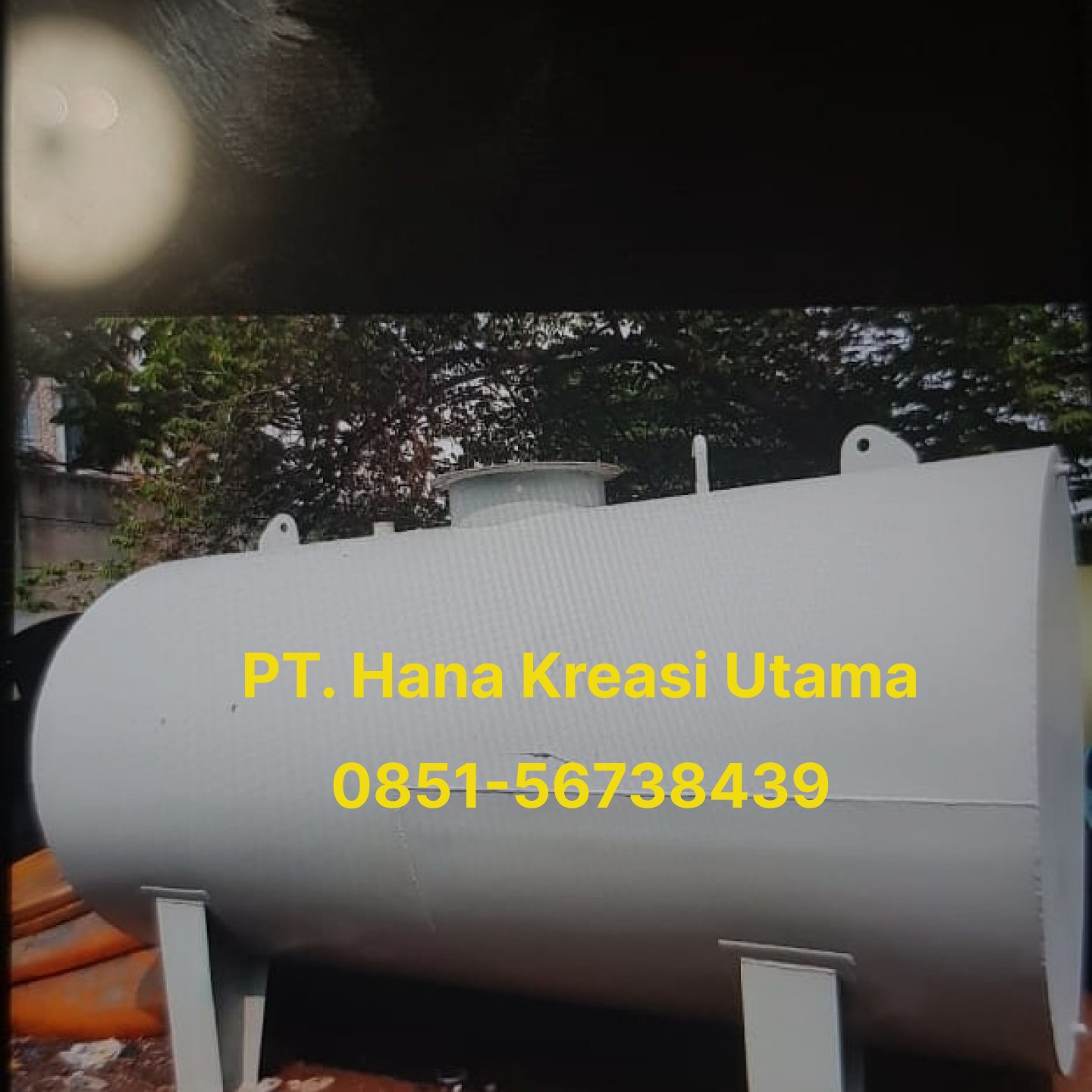 Jual Tangki Solar (Storage Tank), Model Cylinder Horizontal, Material Mild Steel SS400